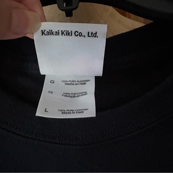 KAIKAI KIKI sz L Takashi Murakami Mr Pointy & The Four Guards Black Tee Tshirt - Picture 3 of 7